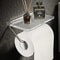 Luxury Gold Toilet Paper Holder With Shelf No Punching Acrylic Roll Paper Holder Bathroom Tissue Ha 2