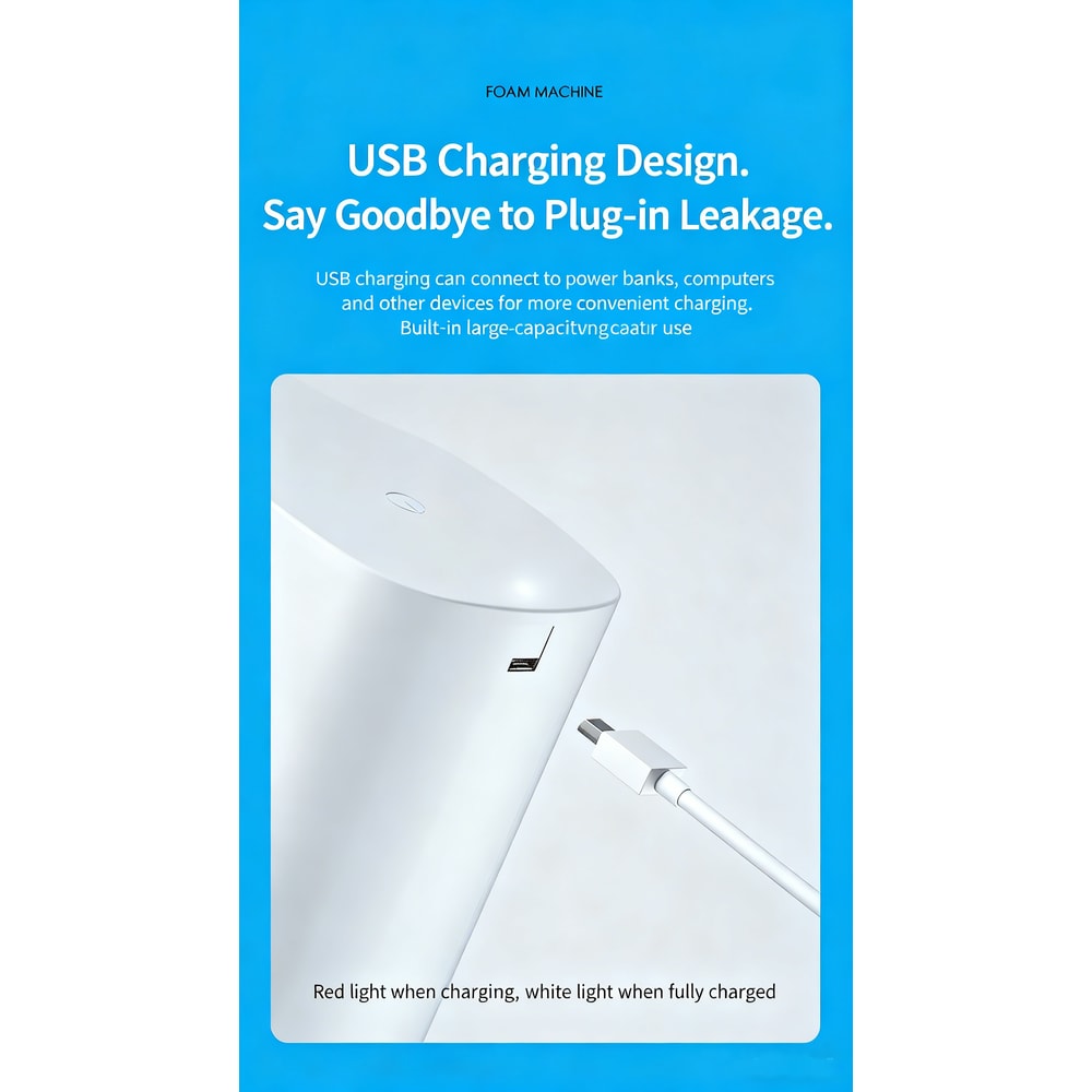 Automatic Soap Dispenser Infrared Sensor Hand Sanitizer USB Rechargeable Foam Hand Sanitizer For Ki 5