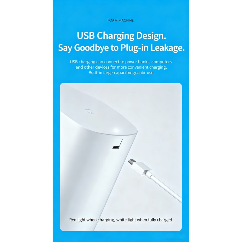 Automatic Soap Dispenser Infrared Sensor Hand Sanitizer USB Rechargeable Foam Hand Sanitizer For Ki 5