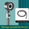 Shower Head with Filter, High Pressure Shower Knobs, One-Key Stop Water Massage System, Bathroom Accessories