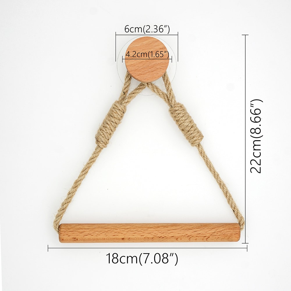 Wall Mounted Toilet Paper Holder Wooden Rolling Tissue Holder For Bathroom WC Washroom Accessories 3