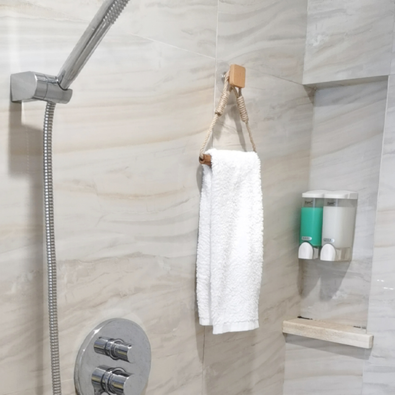 Wall Mounted Toilet Paper Holder Wooden Rolling Tissue Holder For Bathroom WC Washroom Accessories 6