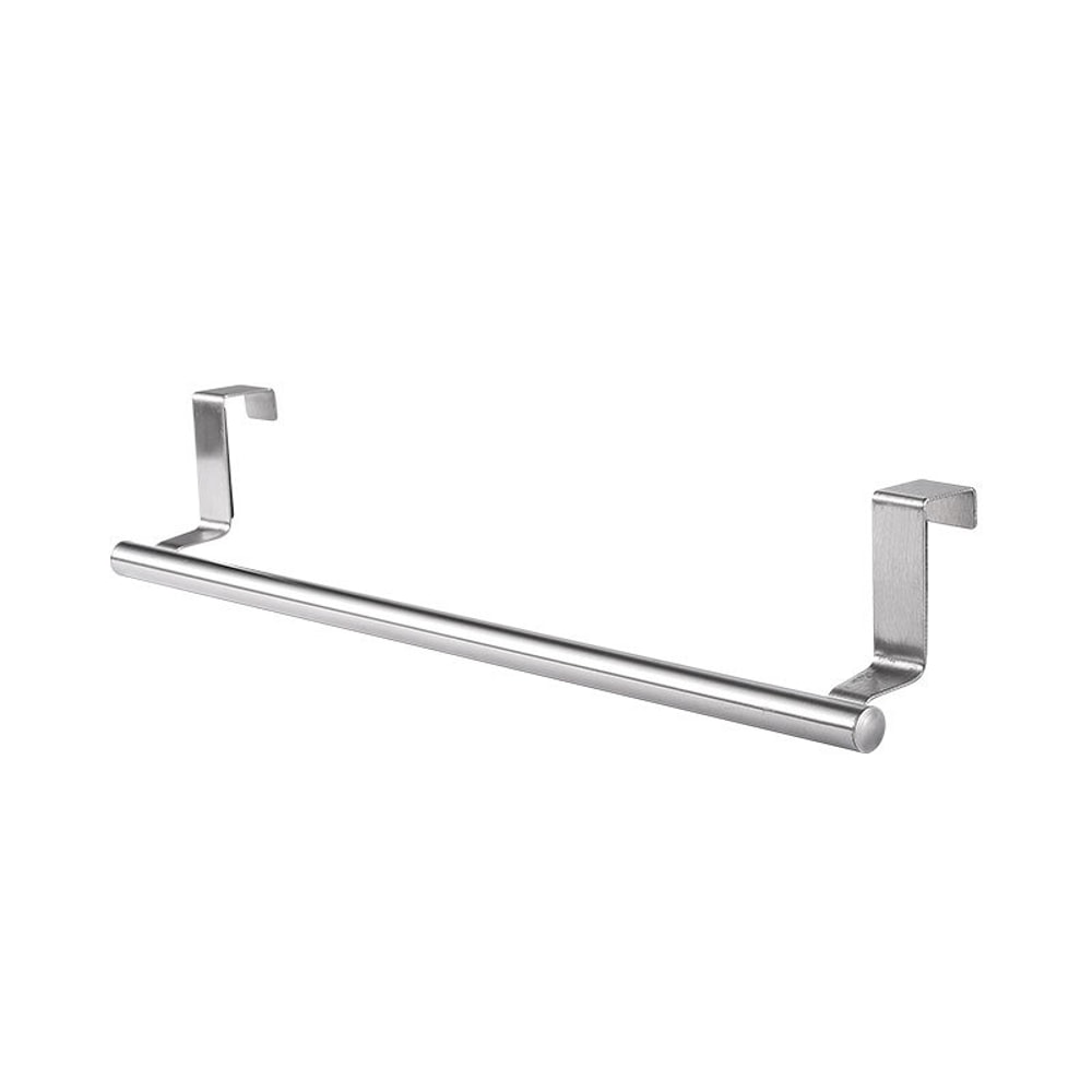 Stainless Steel Towel Rack Over Door Towel Bar Hanging Holder For Bathroom Kitchen And Cabinet Shel 7