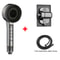 Selfcleaning Shower Head With Silicone Brush High Pressure ABS Showerhead With OneKey Stop Water Ma 9