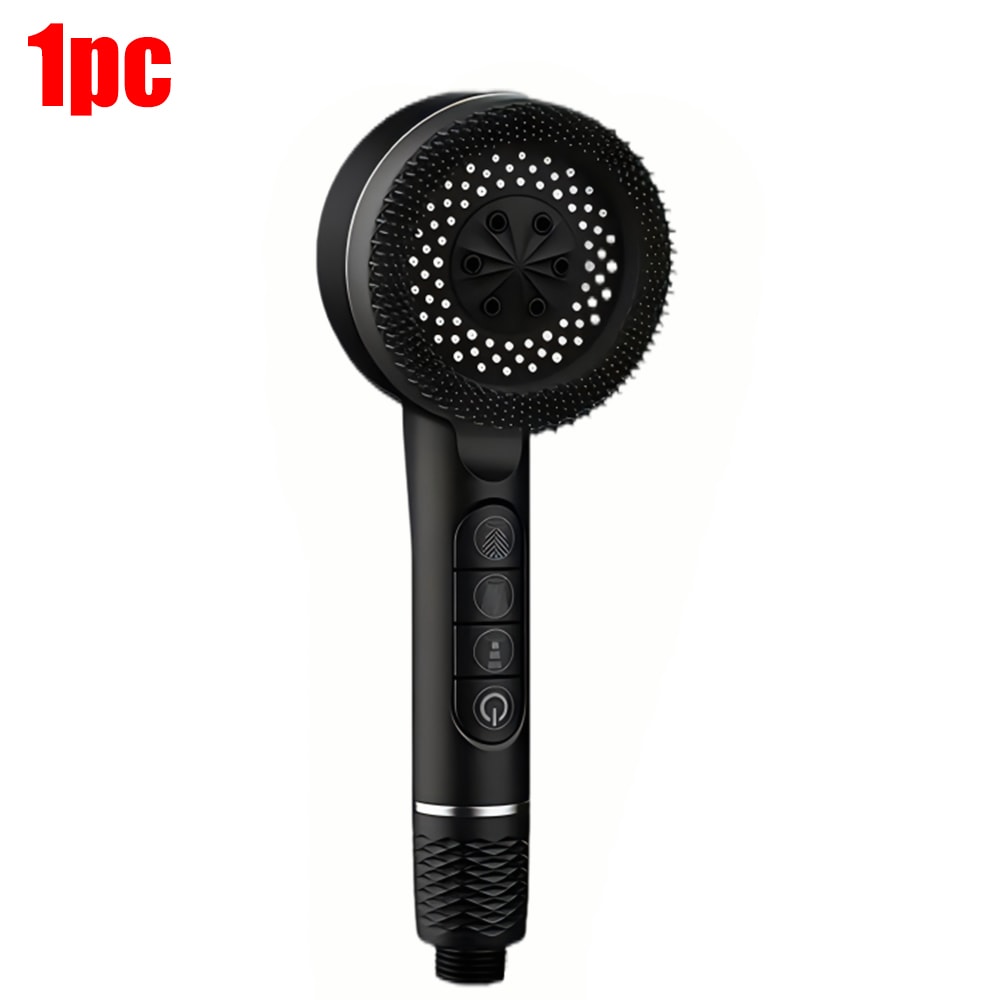 Selfcleaning Shower Head With Silicone Brush High Pressure ABS Showerhead With OneKey Stop Water Ma 8