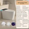 Smart Toilet with Built-in Bidet, AUTO Open/Close, Warm Water Sprayer, Heated Bidet Toilet Seat for Bathrooms, AUTO Dual
