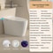 Smart Toilet with Built-in Bidet, AUTO Open/Close, Warm Water Sprayer, Heated Bidet Toilet Seat for Bathrooms, AUTO Dual
