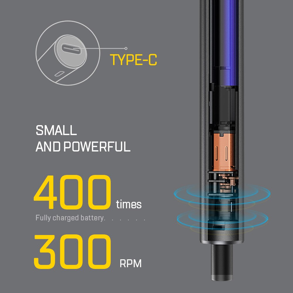 Electric Screwdriver Precision Set Power Tool Kit Rechargeable Wireless Cordless Magnetic Bits For 1