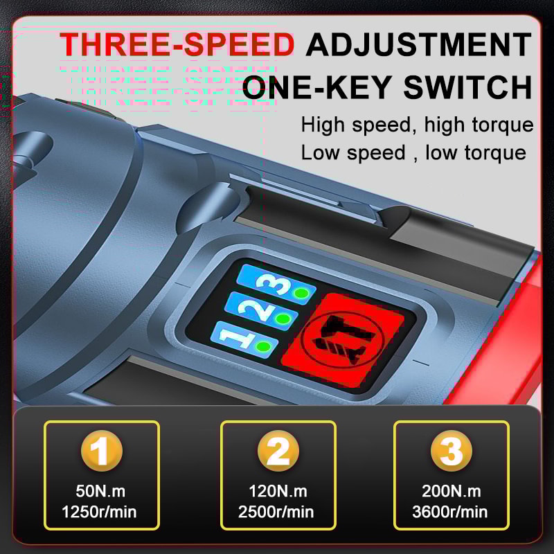 Brushless Electric Drill Cordless Screwdriver Impact Driver Multifunction Power Tools For Household 2