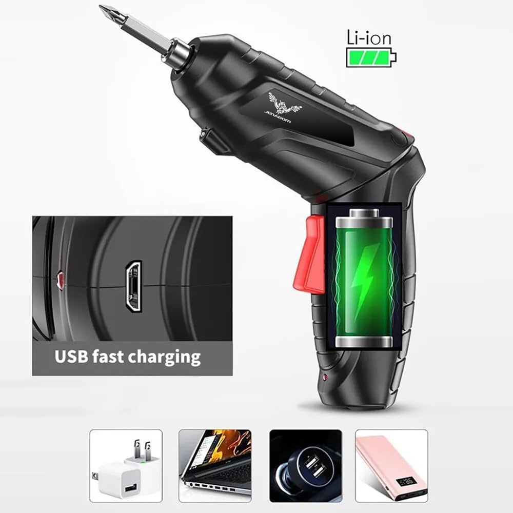 Power Tools Set For Household Maintenance Repair Lithium Battery Mini Electric Drill Cordless Screw 5