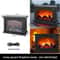 LED Fireplace Lamp, Realistic Flame, Battery USB Powered, Vintage Style, Indoor Room, Terrace, Christmas Halloween