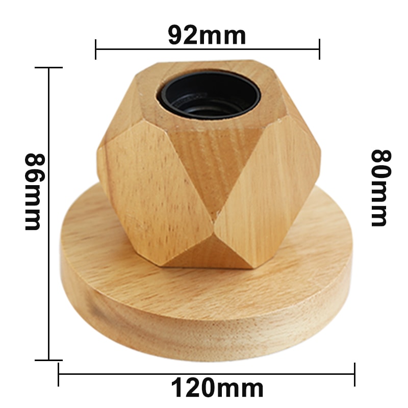 Retro Vintage Table Lamp, Wood Night Light Plug, Bedroom Bedside Desk Lamp, Floor Decor, Multiple Shapes, Ideal for Home