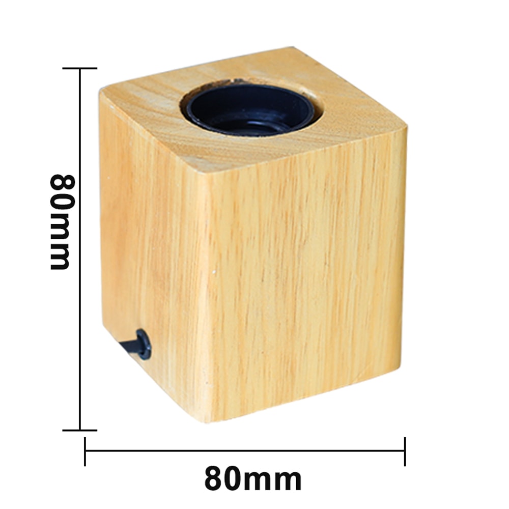 Retro Vintage Table Lamp, Wood Night Light Plug, Bedroom Bedside Desk Lamp, Floor Decor, Multiple Shapes, Ideal for Home