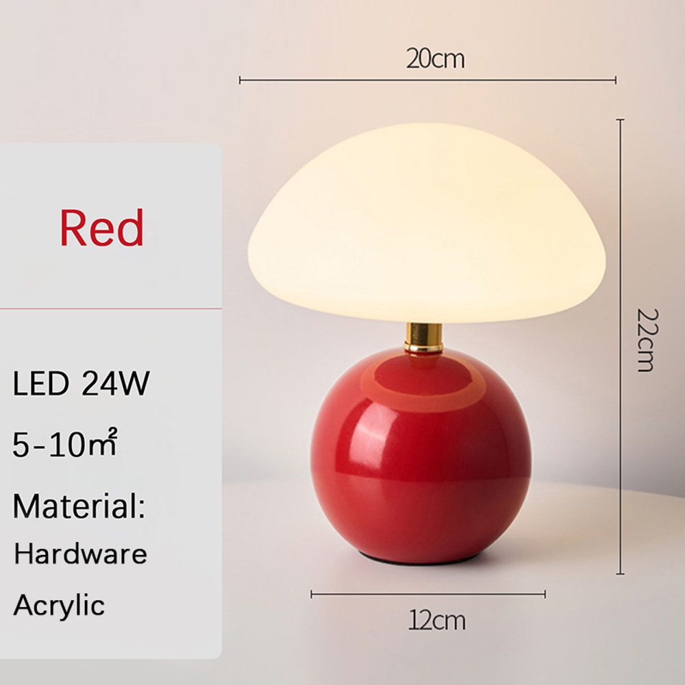 USB Socket Decorative Table Lamp, Pink/Orange/Red/White Beige Room Light, Night Light, Desk Light for Home