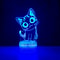 Cute Cat Night Light LED Cat Lamp For Kids USB Acrylic Novelty Table Nightlight Bedroom Room Decor 0