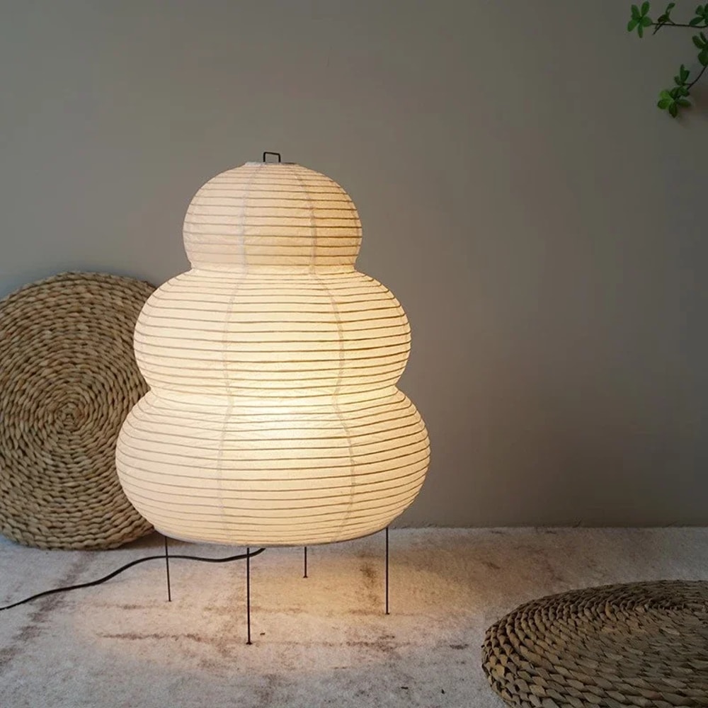 Akari Noguchi Yong Table Lamp White Rice Paper Decorative Desk Light For Bedroom Living Room Study 5