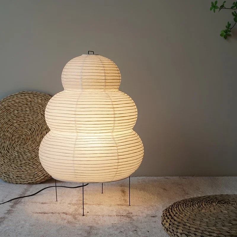 Akari Noguchi Yong Table Lamp White Rice Paper Decorative Desk Light For Bedroom Living Room Study 5