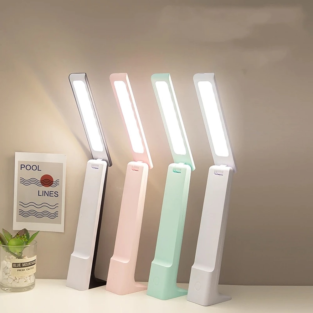 LED Folding Desk Lamp With USB Charging Touch Control Dimmable Eye Protection Perfect For Reading A 1