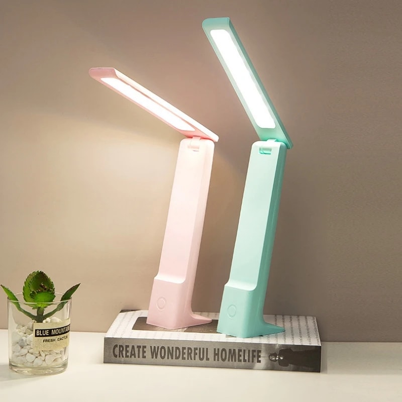 LED Folding Desk Lamp With USB Charging Touch Control Dimmable Eye Protection Perfect For Reading A 3