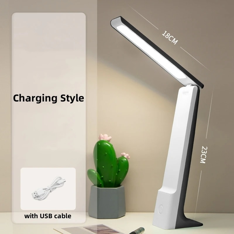 LED Folding Desk Lamp With USB Charging Touch Control Dimmable Eye Protection Perfect For Reading A 7