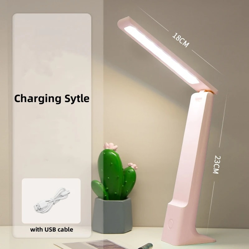 LED Folding Desk Lamp With USB Charging Touch Control Dimmable Eye Protection Perfect For Reading A 9