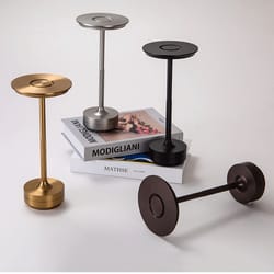 aluminum alloy simple decorative lamp, led night light, retro portable rechargeable touch desk lamp, infinitely dimmable