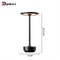 Aluminum Alloy Simple Decorative Lamp, LED Night Light, Retro Portable Rechargeable Touch Desk Lamp, Infinitely Dimmable