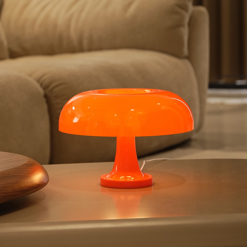 Classic Mushroom Table Lamp Modern Bauhaus Art Table Lamp Danish Designer Orange Decorative Table L 1