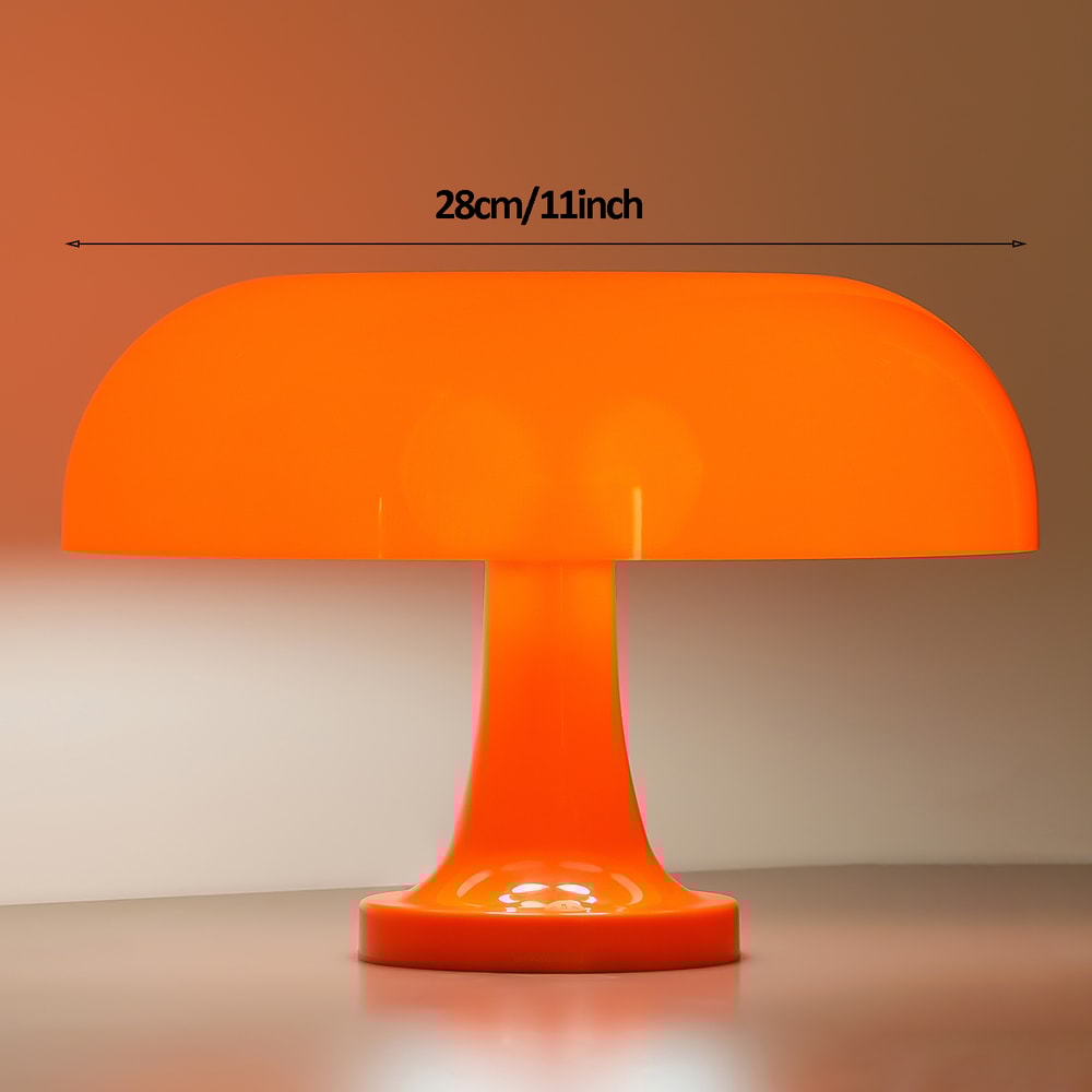 Classic Mushroom Table Lamp Modern Bauhaus Art Table Lamp Danish Designer Orange Decorative Table L 12