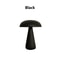 Retro Mushroom LED Table Lamp, Rechargeable Touch Sensor Bedside Lamp, Reading Light for Bedroom, Restaurant and Bar