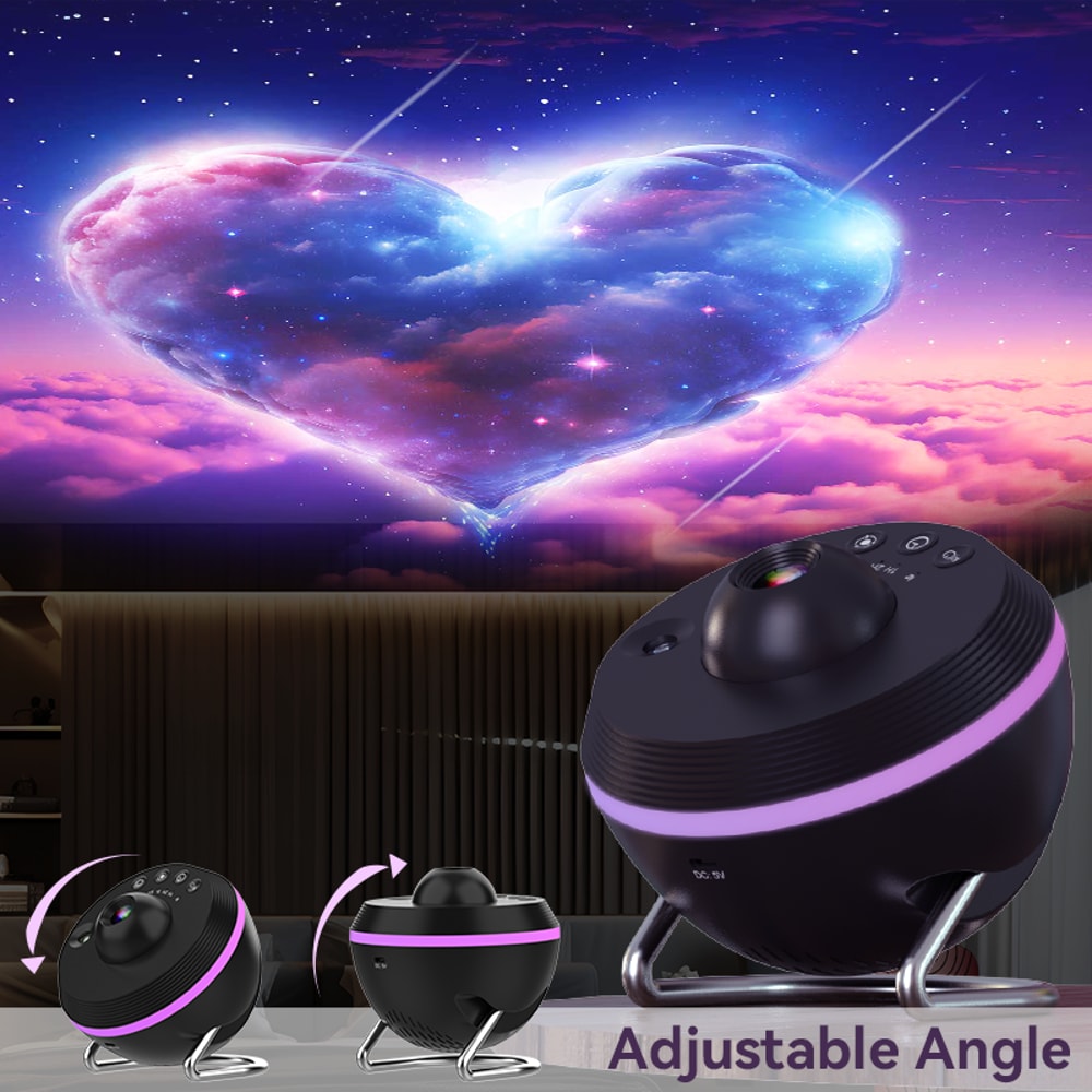 Galaxy Star Projector Meteor Ultra Clear Night Light Rotary Space Ball Planetarium Projector For Ki 6