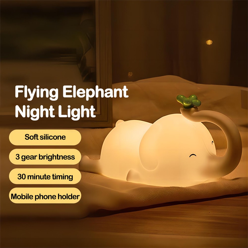 Cute Silicone Night Lights, Sheep Cartoon Bedroom Lamp, Rechargeable Dimming Sleep Night Light, Childrens Room Decor