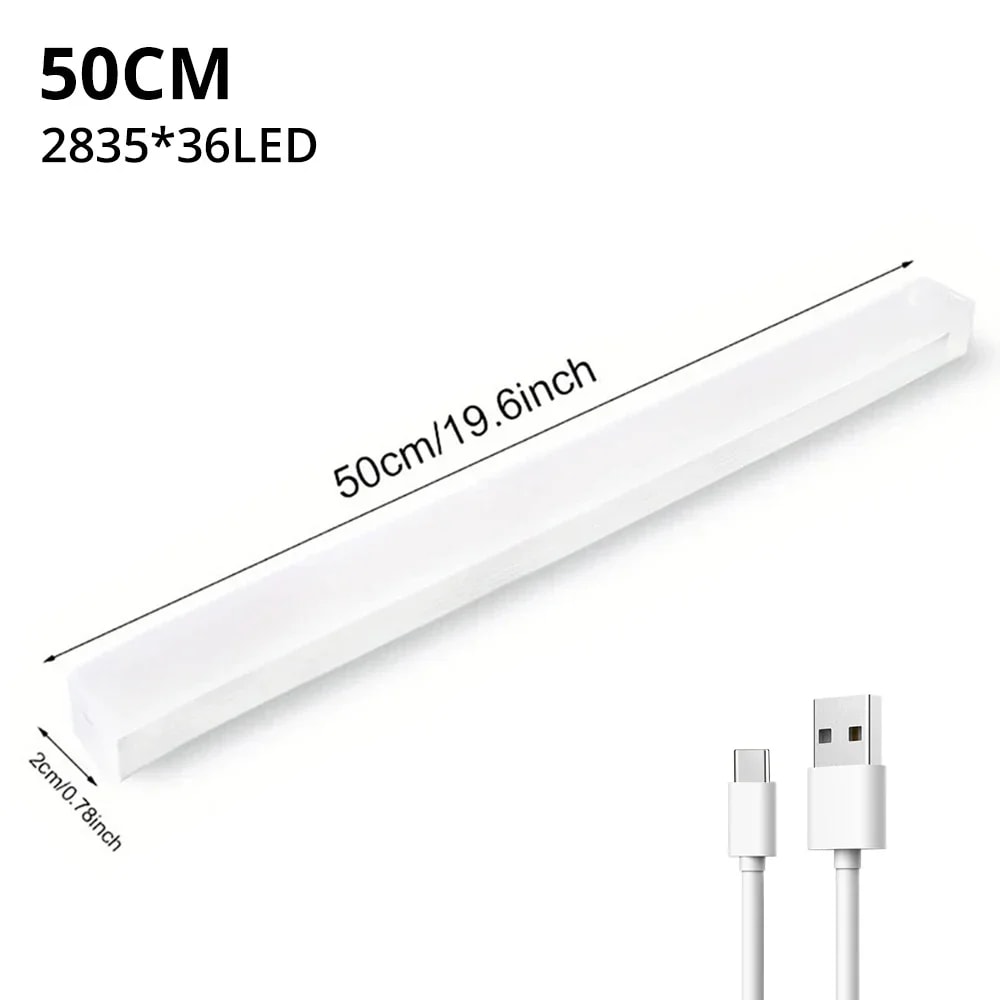 Motion Sensor Light, Wireless LED Night Light, USB Rechargeable Lamp for Kitchen, Cabinet, Wardrobe, and Staircase Backl