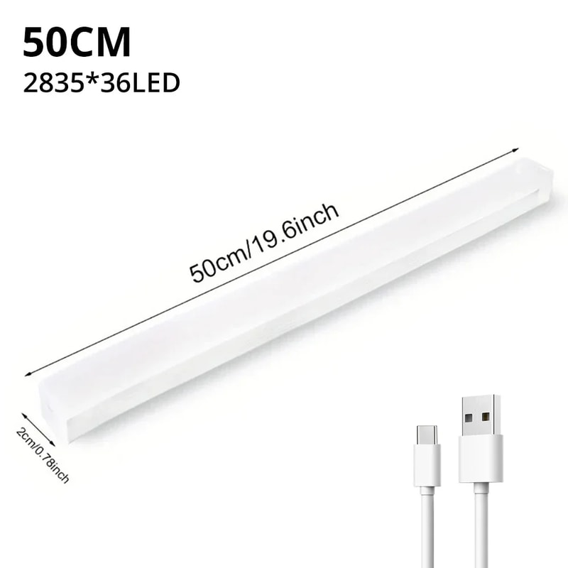 Motion Sensor Light, Wireless LED Night Light, USB Rechargeable Lamp for Kitchen, Cabinet, Wardrobe, and Staircase Backl