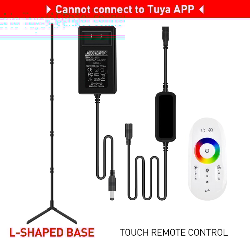 Tuya Floor Lamp with Smart APP Control, Modern LED Corner Light, Atmospheric Stand Lighting for Festival, Remote Control