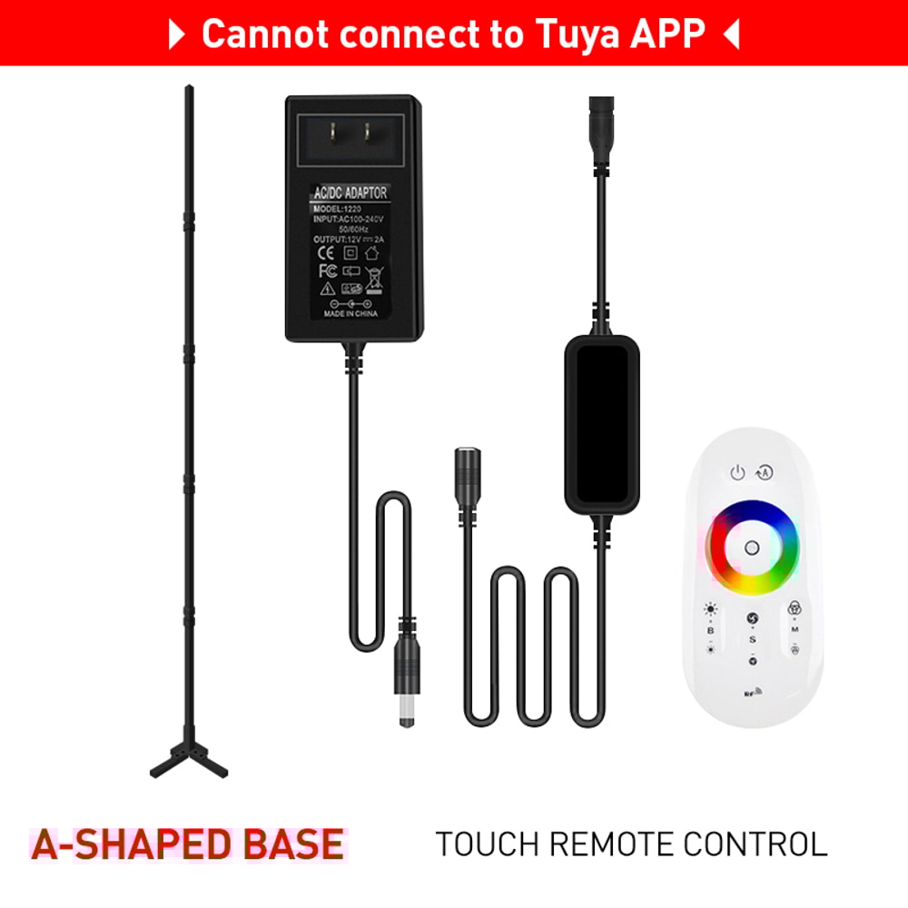 Tuya Floor Lamp with Smart APP Control, Modern LED Corner Light, Atmospheric Stand Lighting for Festival, Remote Control