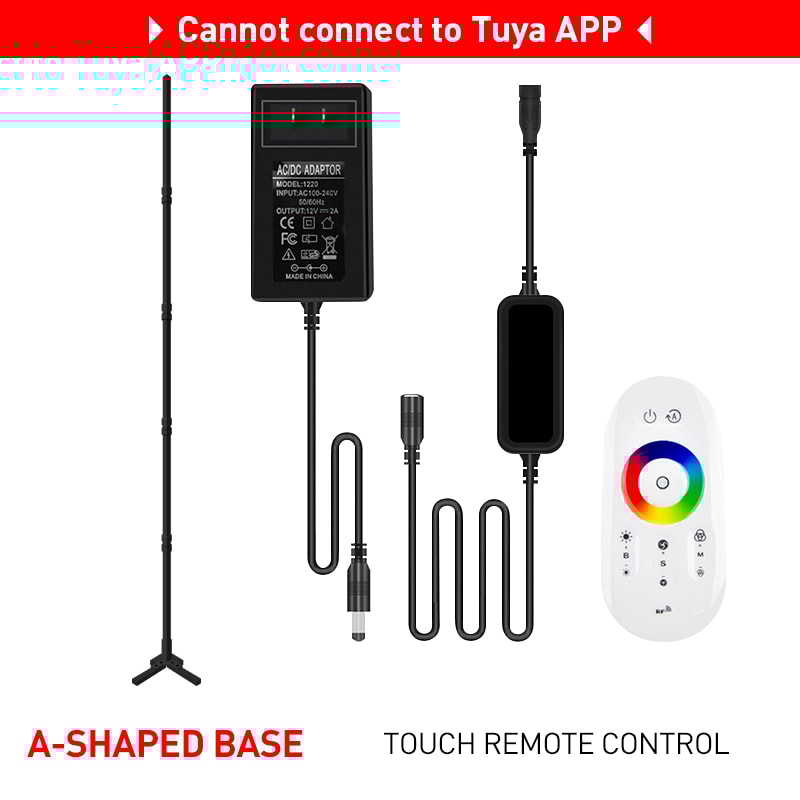 Tuya Floor Lamp with Smart APP Control, Modern LED Corner Light, Atmospheric Stand Lighting for Festival, Remote Control