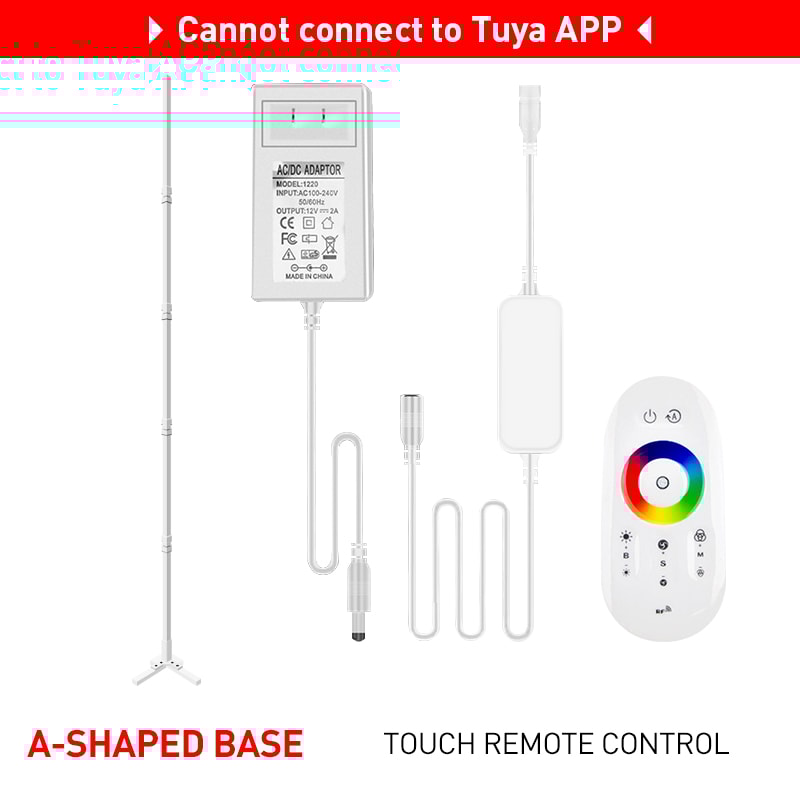 Tuya Floor Lamp with Smart APP Control, Modern LED Corner Light, Atmospheric Stand Lighting for Festival, Remote Control