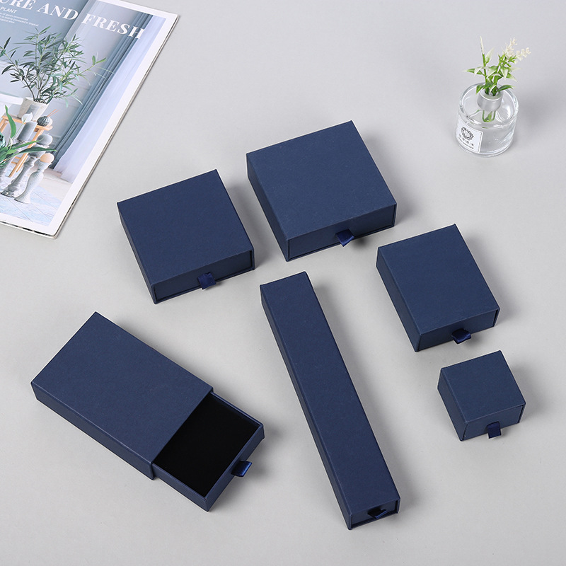 Jewelry Organizer Box, Black Ring Necklace Earring Display, Bracelet Storage Boxes, Packing and Packaging Set