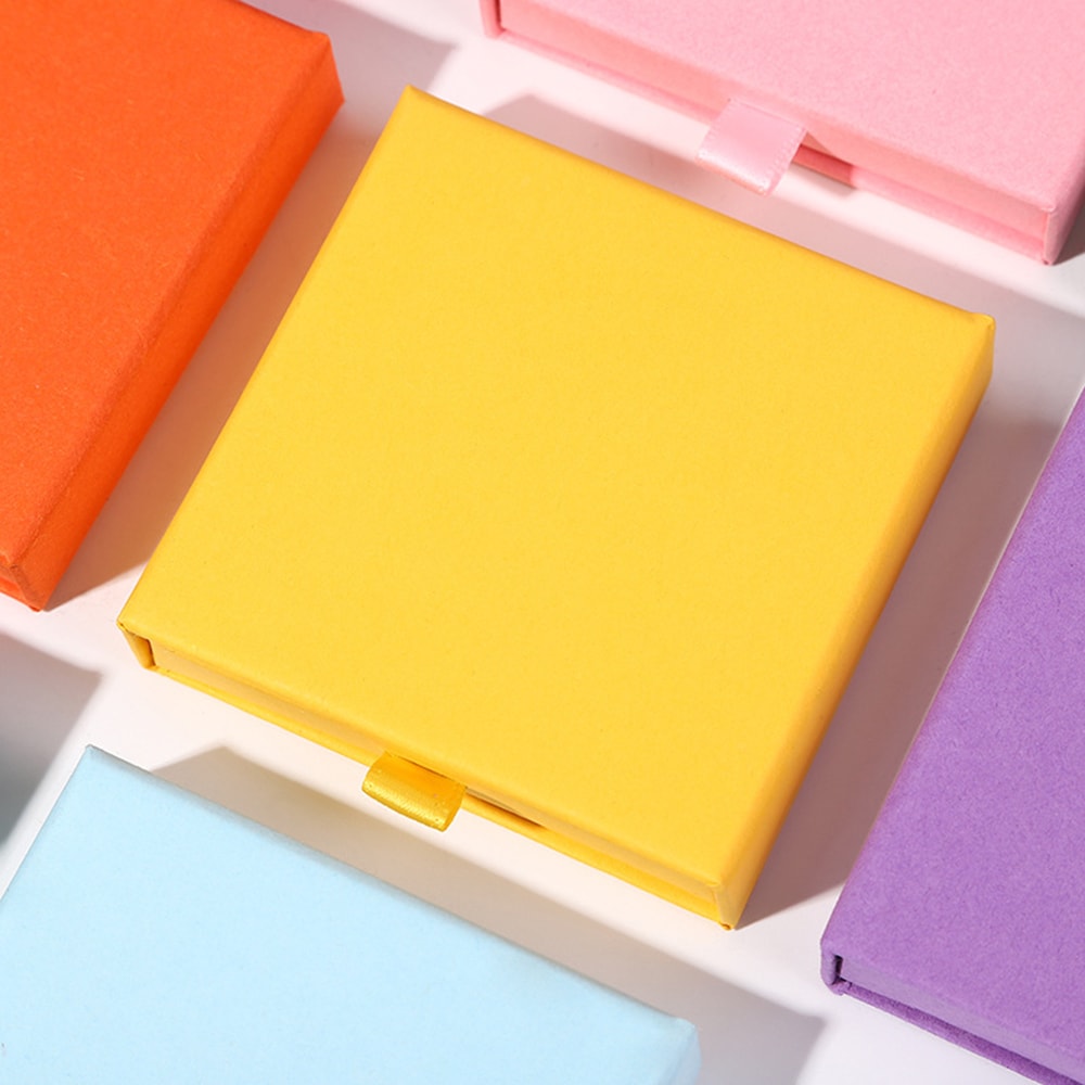 Creative Drawer Jewelry Packaging Box, Necklace, Rings, Earrings, Bracelet Storage Organizer Display Stand, Solid Color