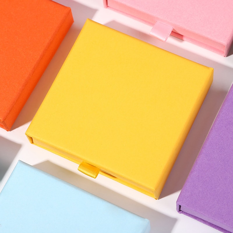 Creative Drawer Jewelry Packaging Box, Necklace, Rings, Earrings, Bracelet Storage Organizer Display Stand, Solid Color