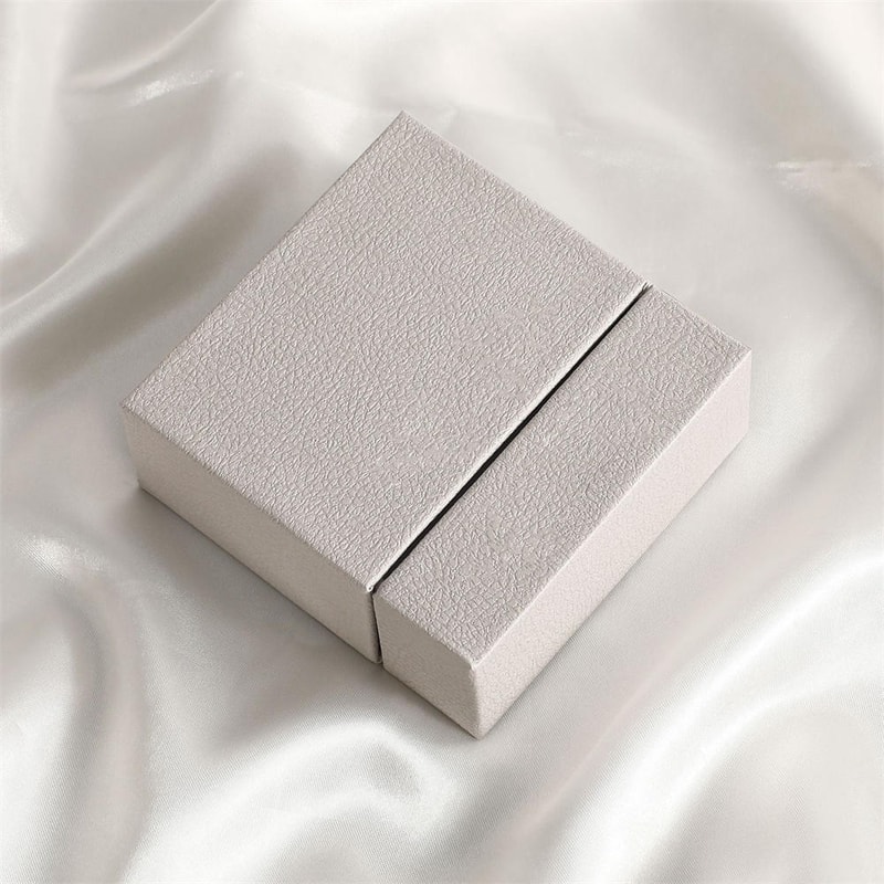 Creative Drawer Jewelry Packaging Box, Necklace Ring Storage Organizer, Earring Bracelet Display Stand Solid Color Paper