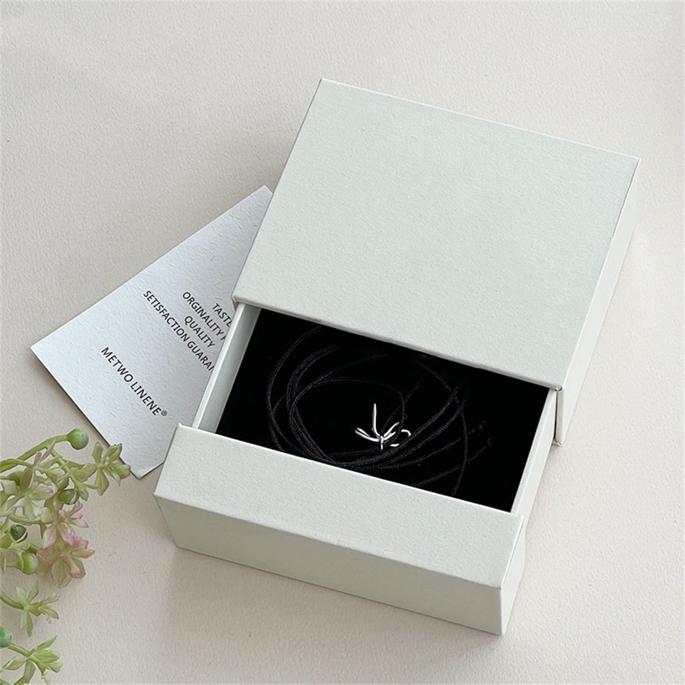 Creative Drawer Jewelry Packaging Box, Necklace Ring Storage Organizer, Earring Bracelet Display Stand Solid Color Paper