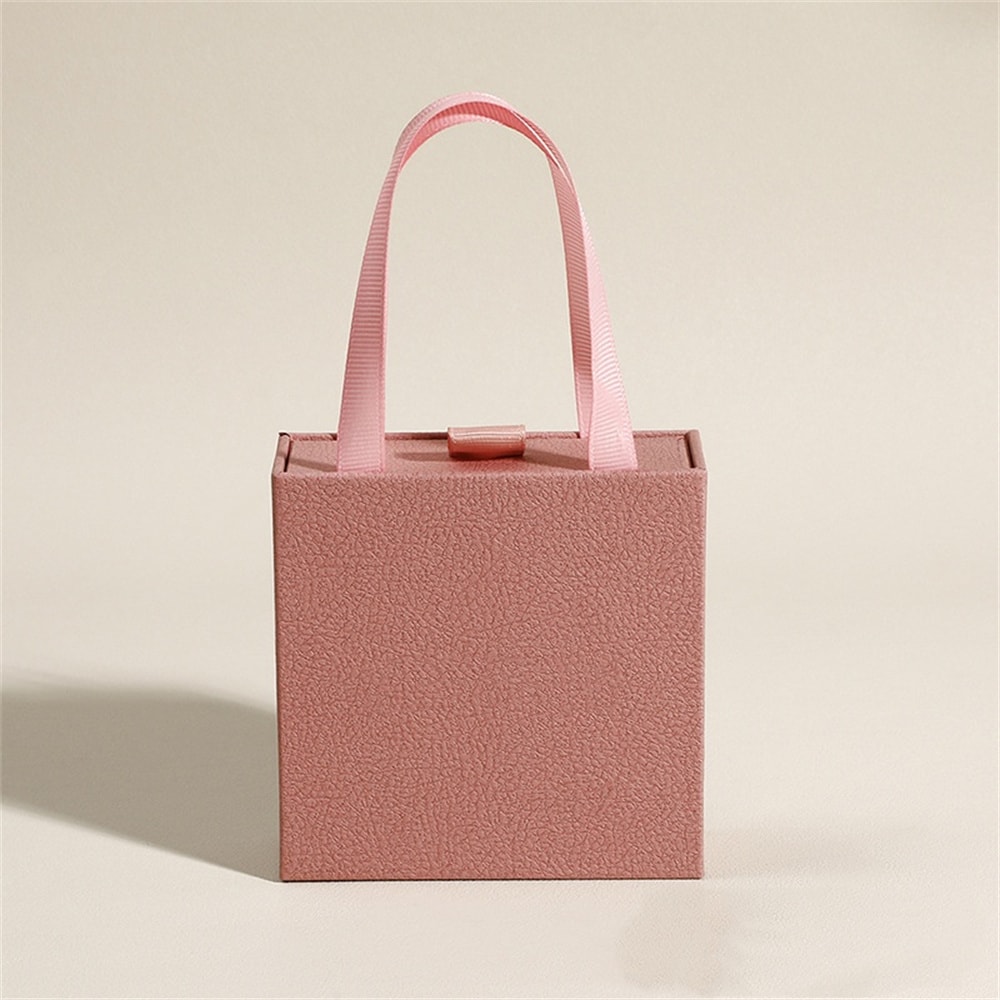 Creative Drawer Jewelry Packaging Box, Necklace Ring Storage Organizer, Earring Bracelet Display Stand Solid Color Paper