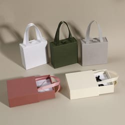 jewelry drawer box with handle, wedding or travel jewelry organizer case, portable ring earrings necklace gift packaging