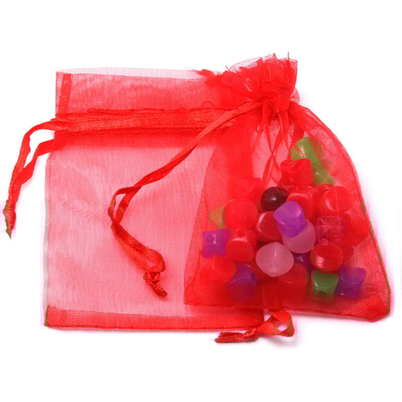 Top Sale Drawstring Organza Jewelry Pouches Wedding Gift Bags DIY Jewelry Packaging Display Beads S 3