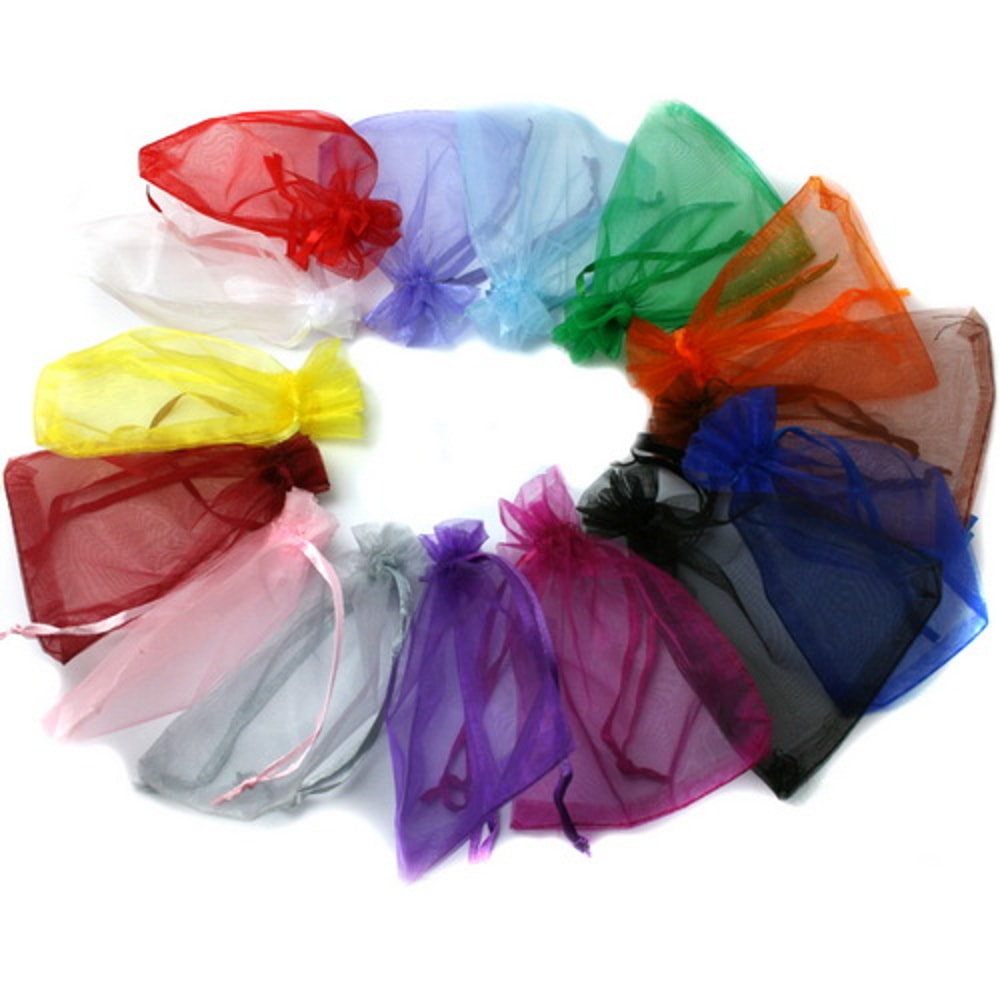 Top Sale Drawstring Organza Jewelry Pouches Wedding Gift Bags DIY Jewelry Packaging Display Beads S 8