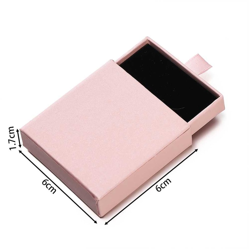 Creative Drawer Jewelry Packaging Box, Necklace, Ring, Earring, Bracelet Storage Organizer Display Stand, Solid Color