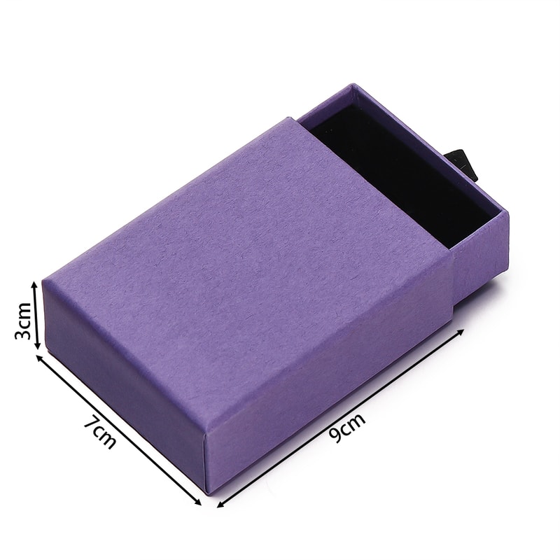 Creative Drawer Jewelry Packaging Box, Necklace, Ring, Earring, Bracelet Storage Organizer Display Stand, Solid Color