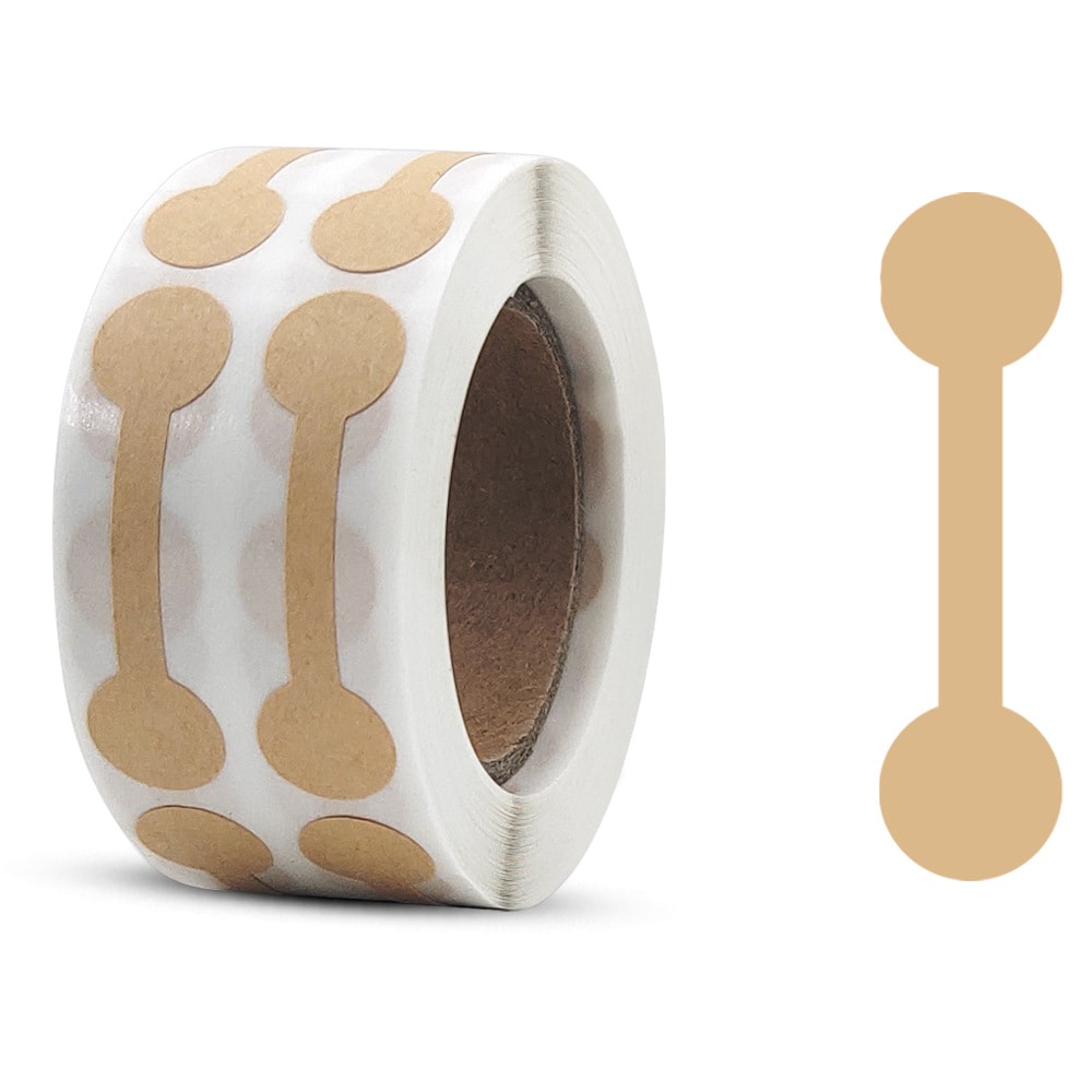 Roll Blank Paper Price Tags, Portable Self Adhesive Stickers for Jewelry Hangtags, Necklace Ring Display Packaging